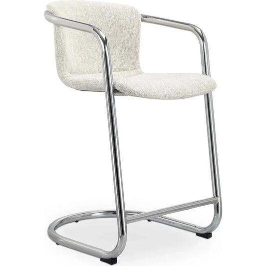 Freeman Performance Fabric Fibre Cream Counter Stool 2PC - LOOMLAN - Moe's Home - Counter Stools