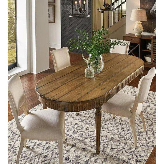 French Antique Reproduction Dining Table-Dining Tables-Sarreid-LOOMLAN