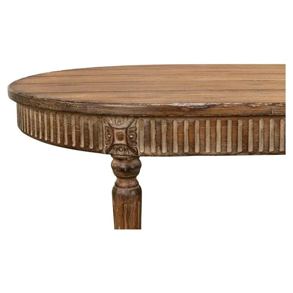 French Antique Reproduction Dining Table-Dining Tables-Sarreid-LOOMLAN