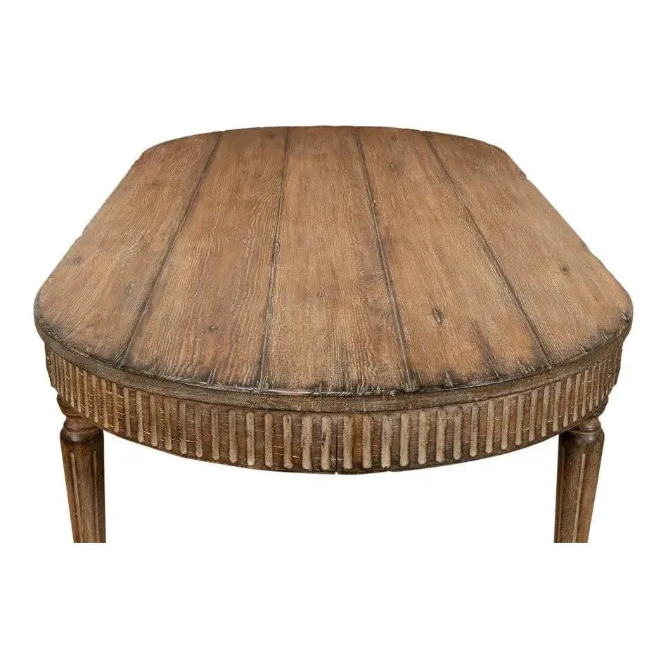 French Antique Reproduction Dining Table-Dining Tables-Sarreid-LOOMLAN