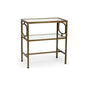 French Clear Glass Shelve Side Table - LOOMLAN - Chelsea House - Side Tables