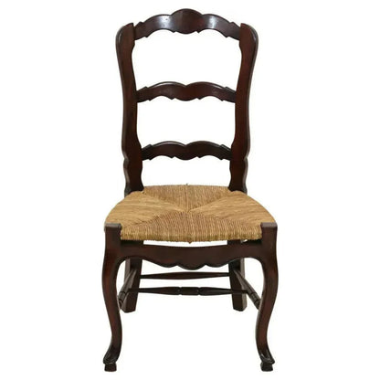 French Ladderback Armless Chair (Set Of 2) - LOOMLAN - Furniture Classics - Dining Chairs