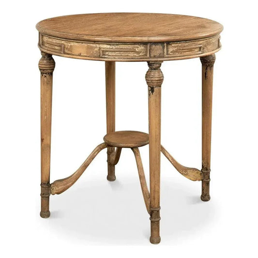 French Tea Table - LOOMLAN - Sarreid - Side Tables