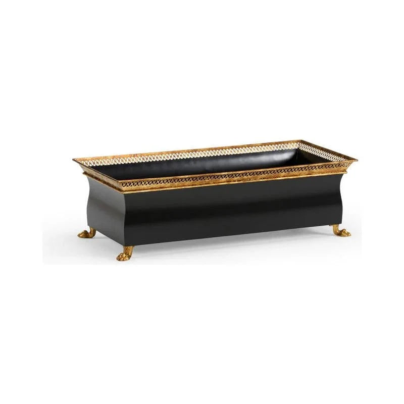 French Tole Lacquered Iron Classic Planter - LOOMLAN - Chelsea House - Planters