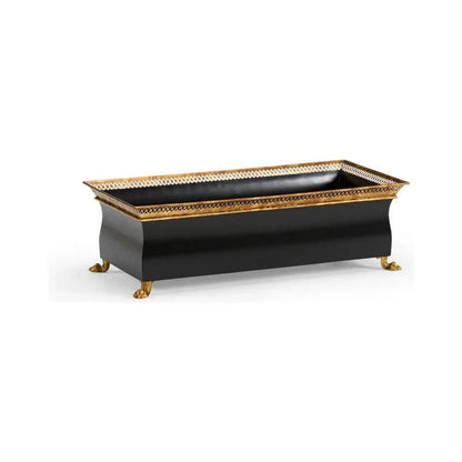 French Tole Lacquered Iron Classic Planter - LOOMLAN - Chelsea House - Planters