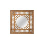 Fret Fretwork Framed Wall Mirror - LOOMLAN - Chelsea House - Wall Mirrors