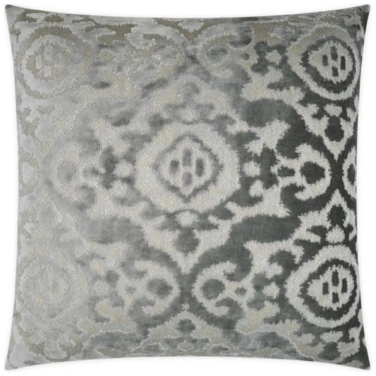 Fretwork Grey Throw Pillow With Insert - LOOMLAN - D.V. Kap - Throw Pillows