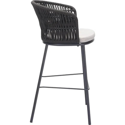 Freycinet Barstool Black-Outdoor Bar Stools-Zuo Modern-LOOMLAN