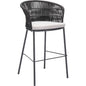 Freycinet Barstool Black-Outdoor Bar Stools-Zuo Modern-LOOMLAN