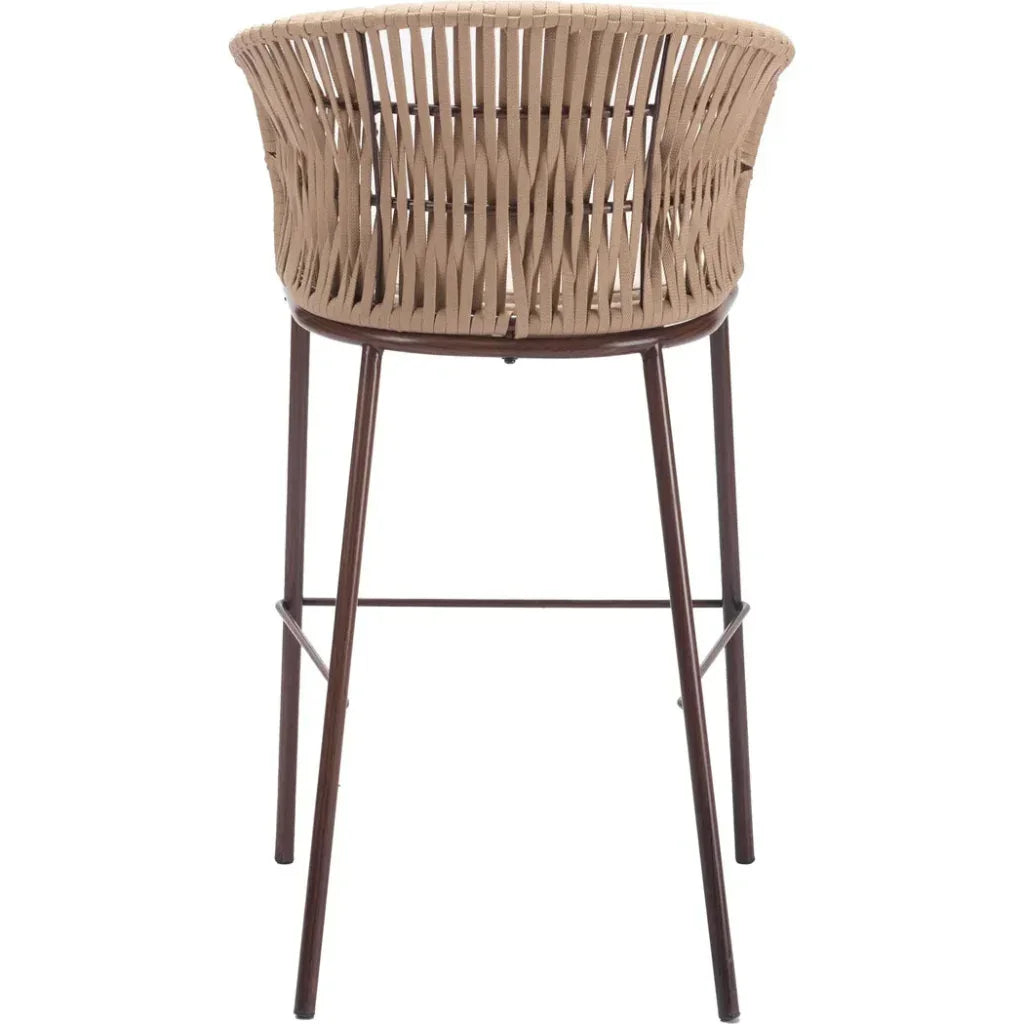 Freycinet Barstool Natural-Outdoor Bar Stools-Zuo Modern-LOOMLAN