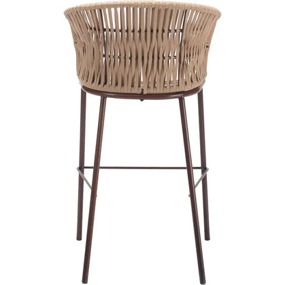 Freycinet Barstool Natural-Outdoor Bar Stools-Zuo Modern-LOOMLAN