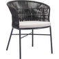 Freycinet Dining Chair (Set of 2) Black-Outdoor Dining Chairs-Zuo Modern-LOOMLAN
