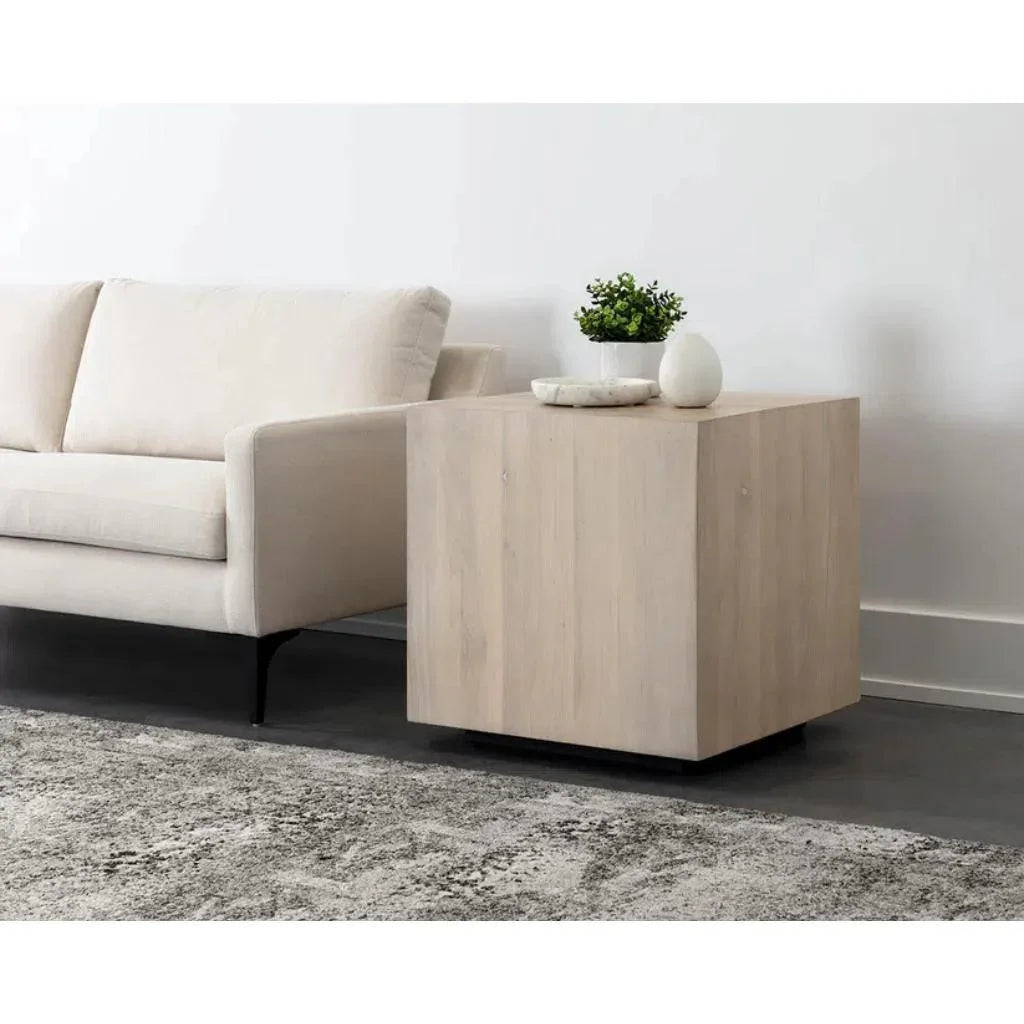 Frezco Wooden Square Side Table - LOOMLAN - SUNPAN - Side Tables