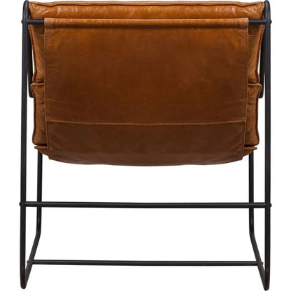 Fria Leather Yukon Saddle Chair - LOOMLAN - Olivia + Quinn - Club Chairs
