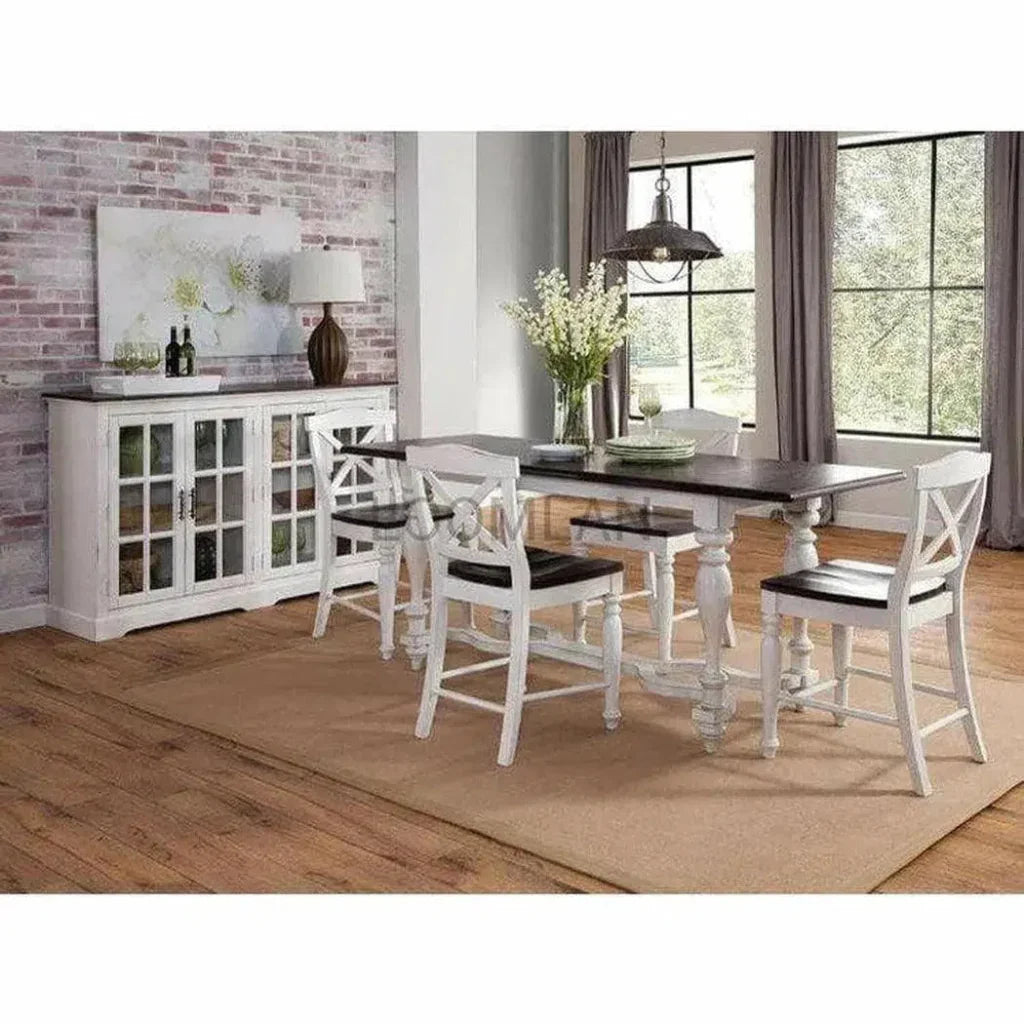 Friendship Farmhouse Dining Table-Dining Tables-Sunny D-LOOMLAN