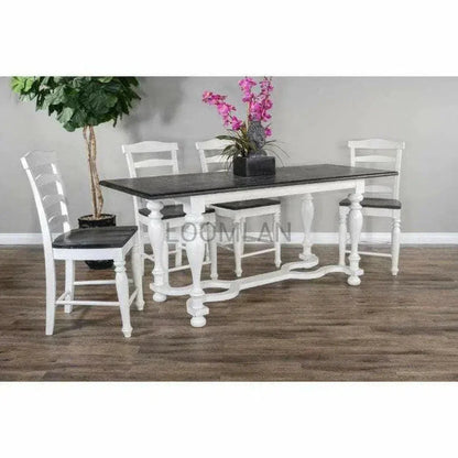 Friendship Farmhouse Dining Table-Dining Tables-Sunny D-LOOMLAN