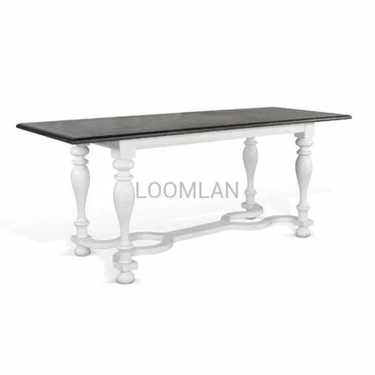 Friendship Farmhouse Dining Table-Dining Tables-Sunny D-LOOMLAN