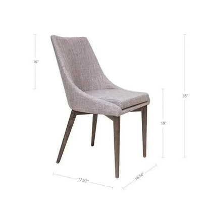 Fritz Performance Fabric Armless Dining Chair 2PC - LOOMLAN - LH Imports - Dining Chairs