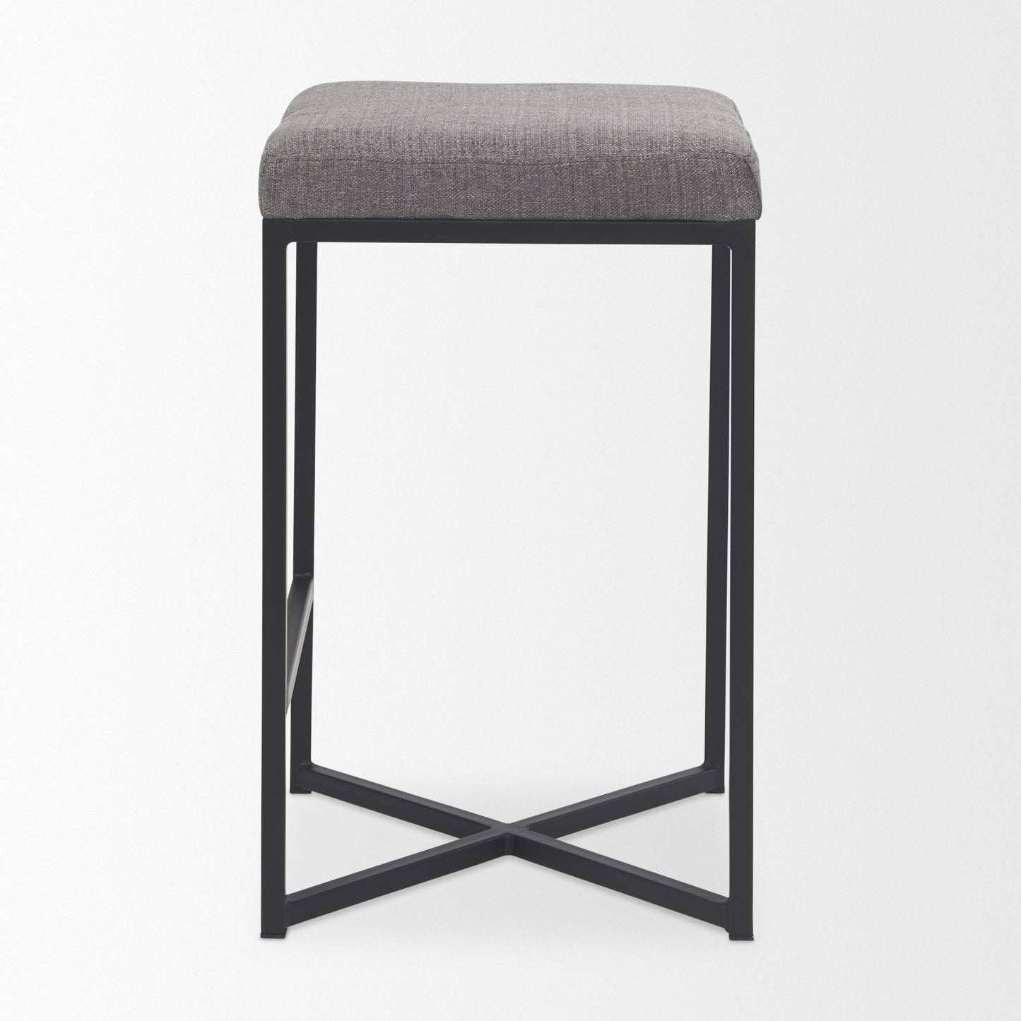 Frodo Gray Fabric Counter Stool
