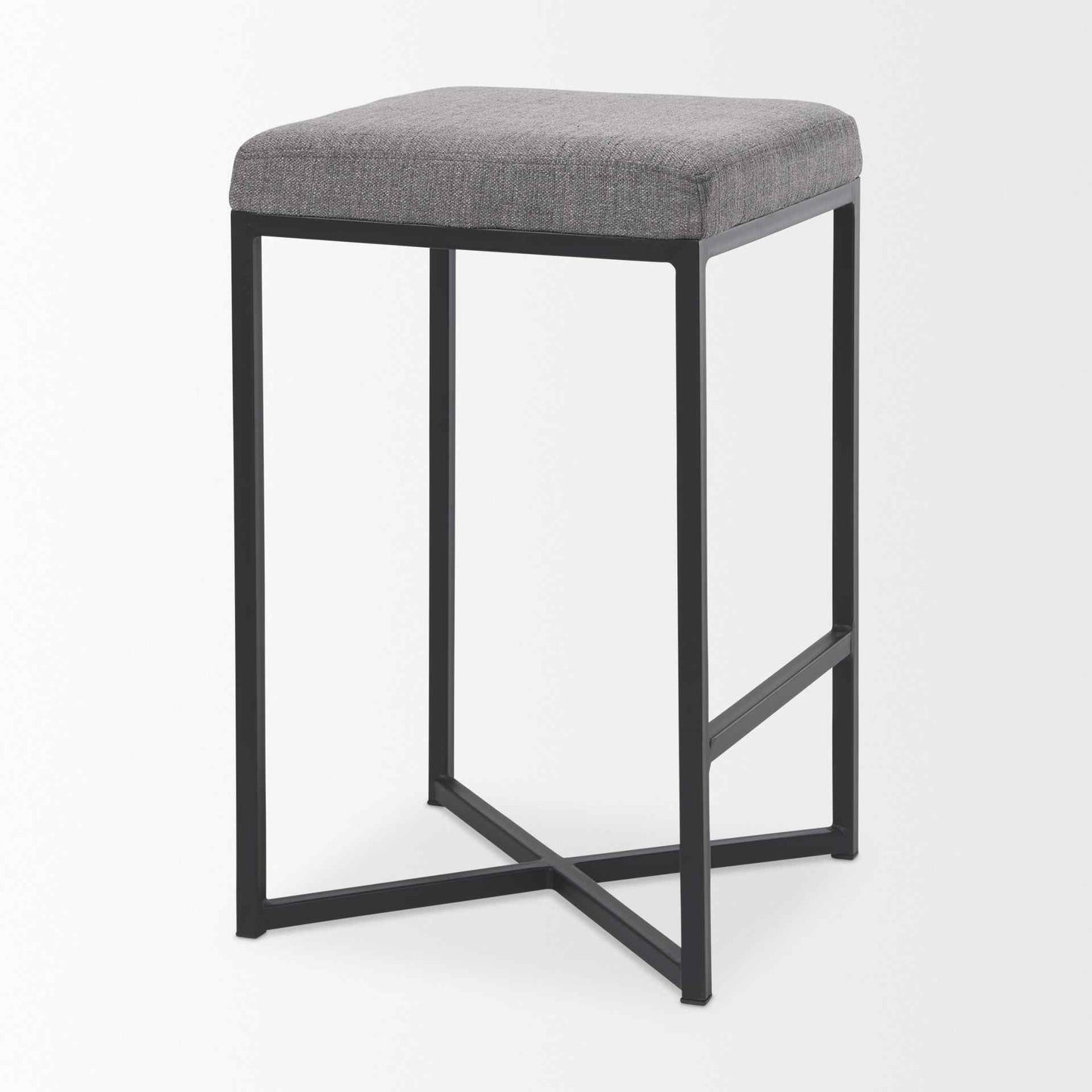 Frodo Gray Fabric Counter Stool
