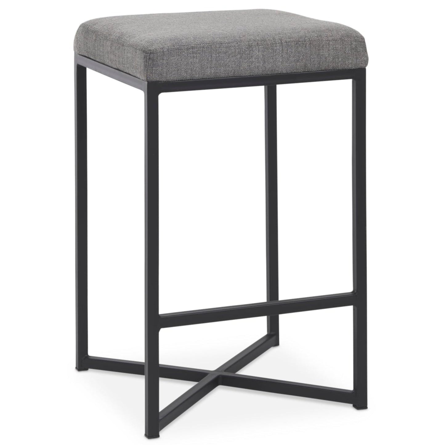 Frodo Gray Fabric Counter Stool