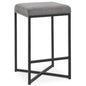 Frodo Gray Fabric Counter Stool