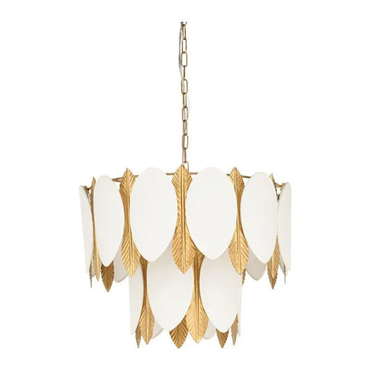 Frondeggiare Gold Leaf Design Chandelier - LOOMLAN - Wildwood - Chandeliers