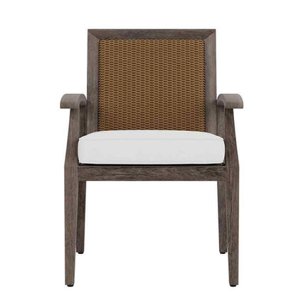 Frontier Aluminum Outdoor Dining Armchair-Outdoor Dining Chairs-Lloyd Flanders-LOOMLAN