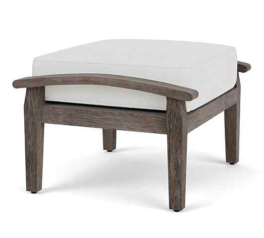 Frontier Aluminum Outdoor Ottoman-Outdoor Ottomans-Lloyd Flanders-LOOMLAN