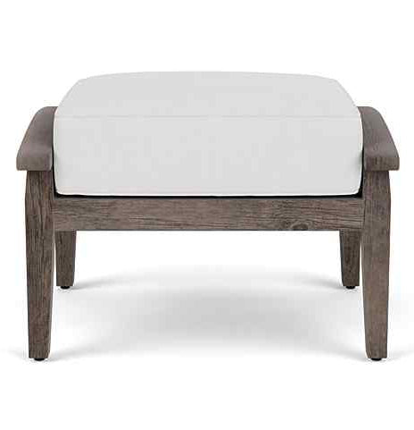 Frontier Aluminum Outdoor Ottoman-Outdoor Ottomans-Lloyd Flanders-LOOMLAN