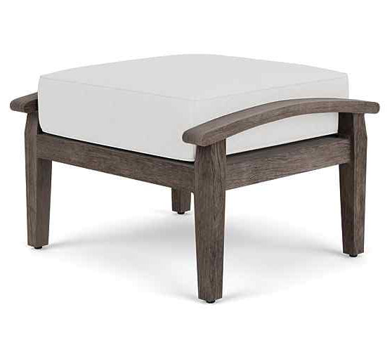Frontier Aluminum Outdoor Ottoman-Outdoor Ottomans-Lloyd Flanders-LOOMLAN