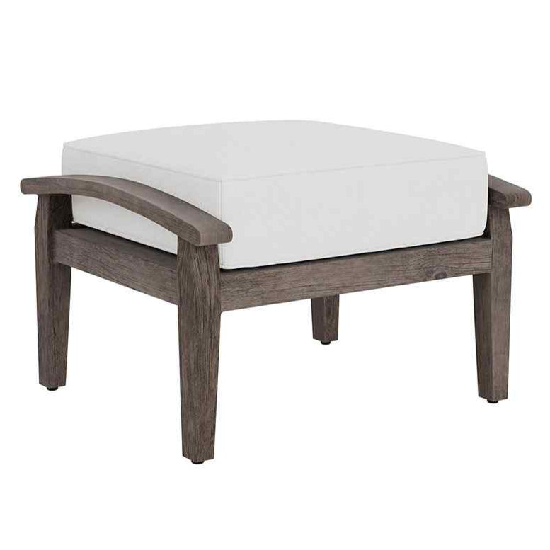 Frontier Aluminum Outdoor Ottoman-Outdoor Ottomans-Lloyd Flanders-LOOMLAN