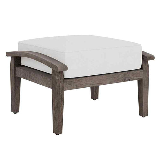 Frontier Aluminum Outdoor Ottoman-Outdoor Ottomans-Lloyd Flanders-LOOMLAN