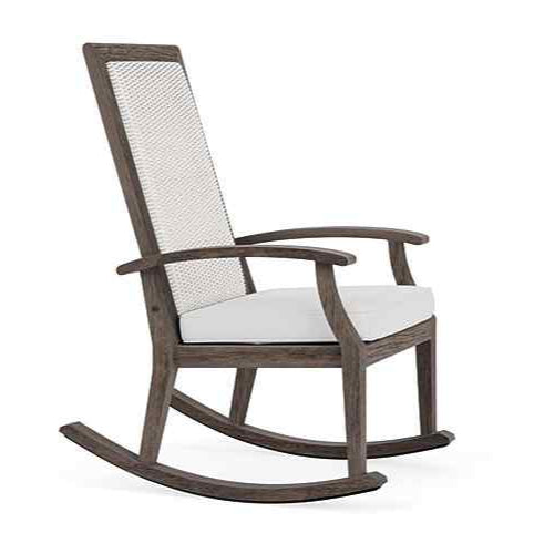 Frontier High Back Porch Outdoor Rocker-Outdoor Accent Chairs-Lloyd Flanders-LOOMLAN