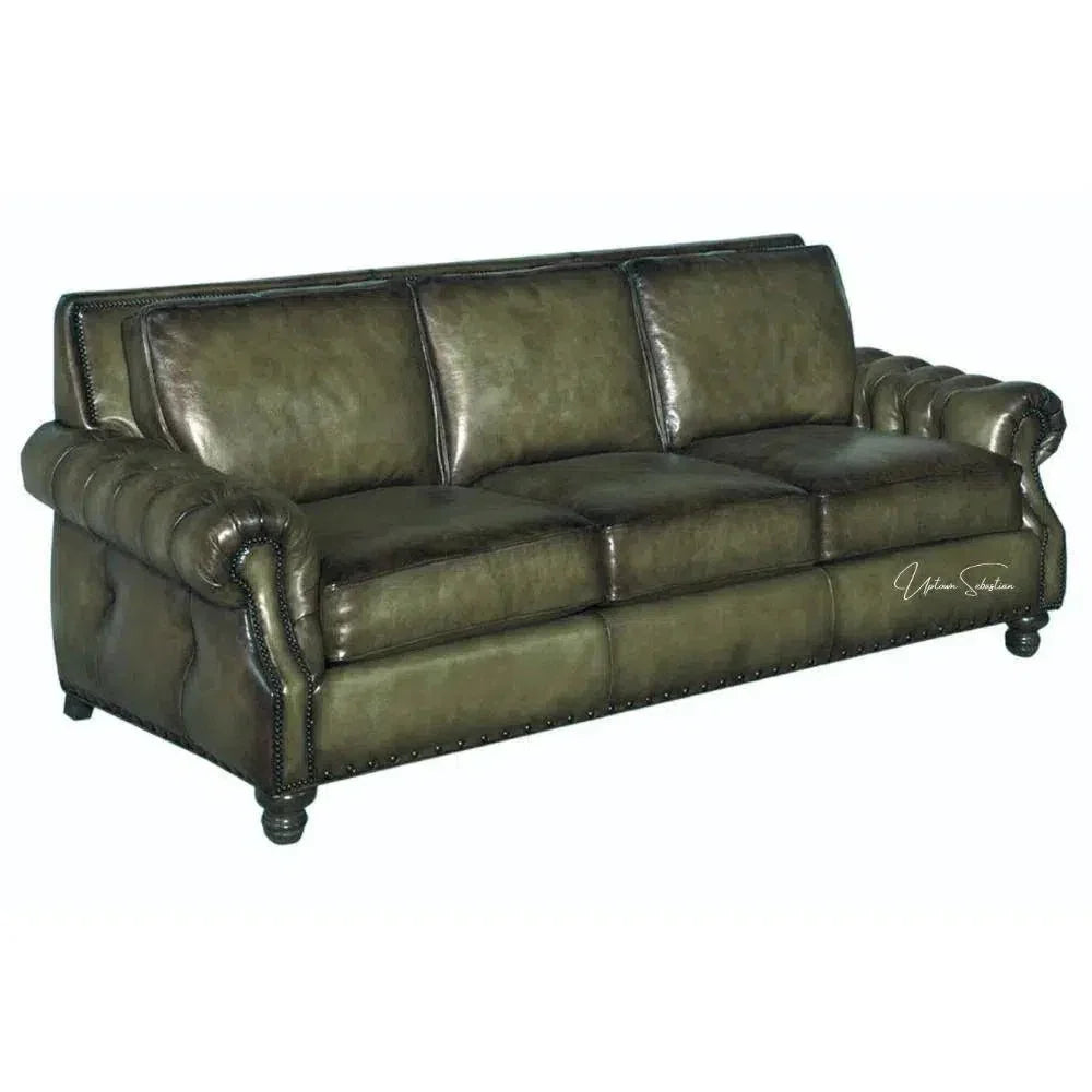Frontier Leather Couch Made in the USA - LOOMLAN - Uptown Sebastian - Sofas & Loveseats