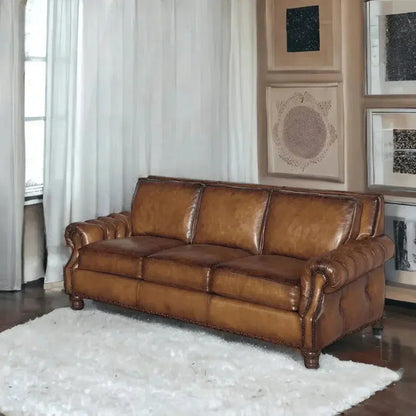 Frontier Leather Couch Made in the USA - LOOMLAN - Uptown Sebastian - Sofas & Loveseats