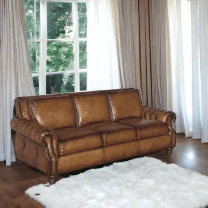 Frontier Leather Couch Made in the USA - LOOMLAN - Uptown Sebastian - Sofas & Loveseats