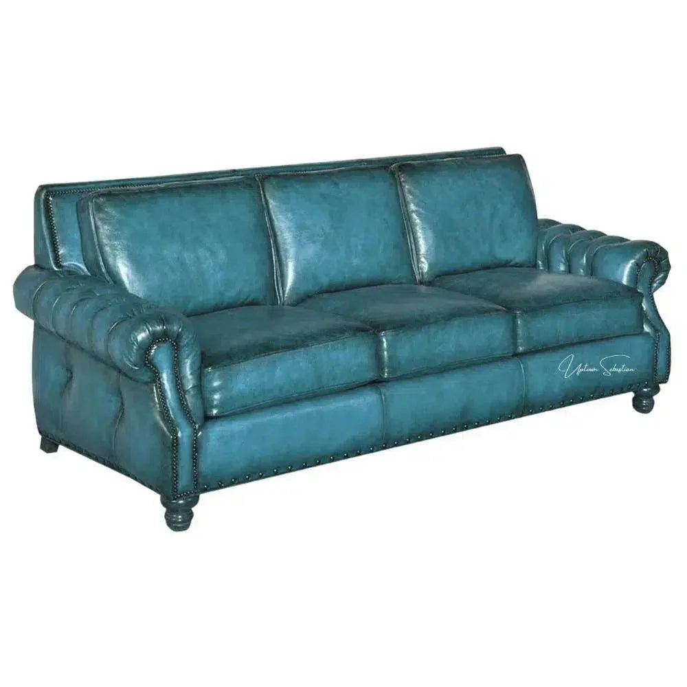 Frontier Leather Couch Made in the USA - LOOMLAN - Uptown Sebastian - Sofas & Loveseats