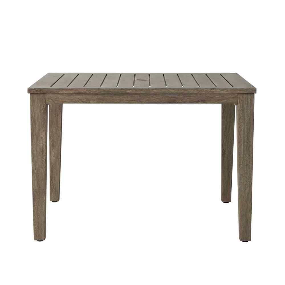 Frontier Square Umbrella Outdoor Dining Table-Outdoor Dining Tables-Lloyd Flanders-LOOMLAN