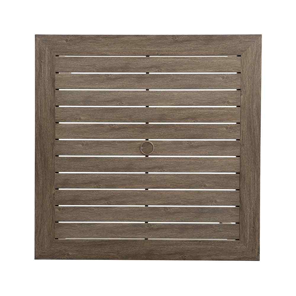 Frontier Square Umbrella Outdoor Dining Table-Outdoor Dining Tables-Lloyd Flanders-LOOMLAN