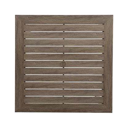 Frontier Square Umbrella Outdoor Dining Table-Outdoor Dining Tables-Lloyd Flanders-LOOMLAN