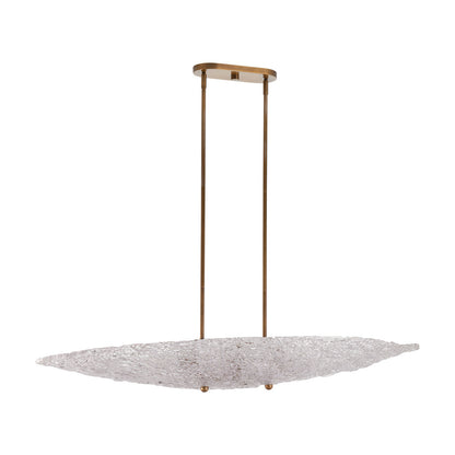 Frost Oval Textured Glass Chandelier