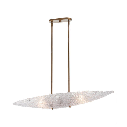 Frost Oval Textured Glass Chandelier