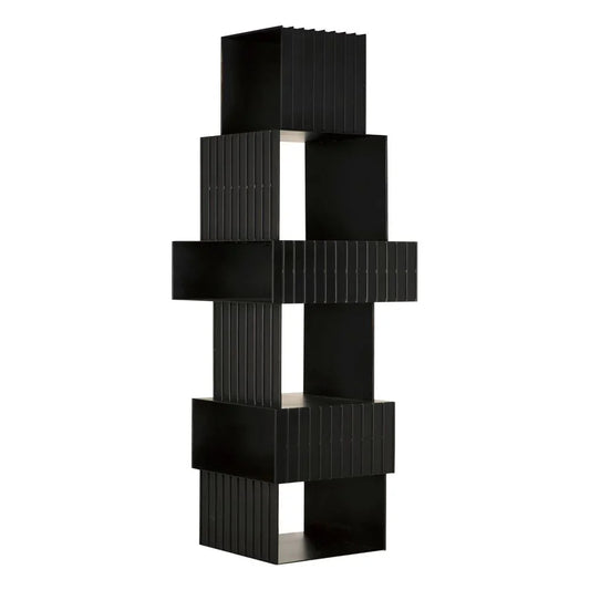 Fujimoto Steel Black Etagere-Etageres-Noir-LOOMLAN