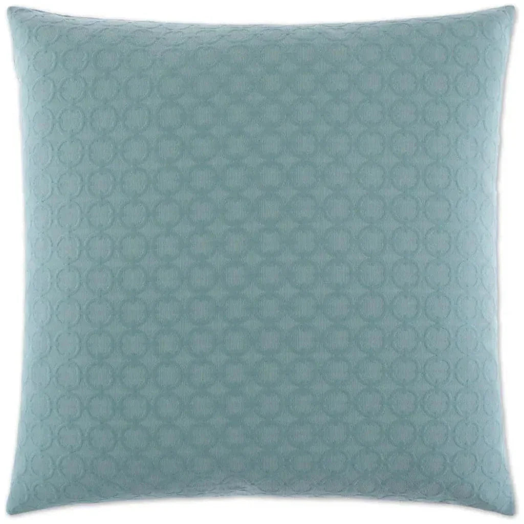 Full Circle Aqua Blue Throw Pillow Insert - LOOMLAN - D.V. Kap - Throw Pillows