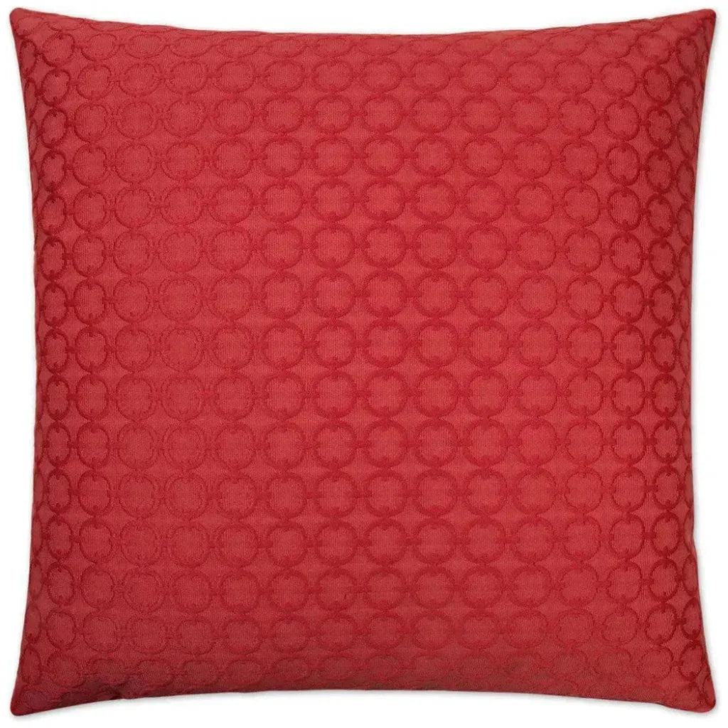 Full Circle Red Throw Pillow With Insert - LOOMLAN - D.V. Kap - Throw Pillows