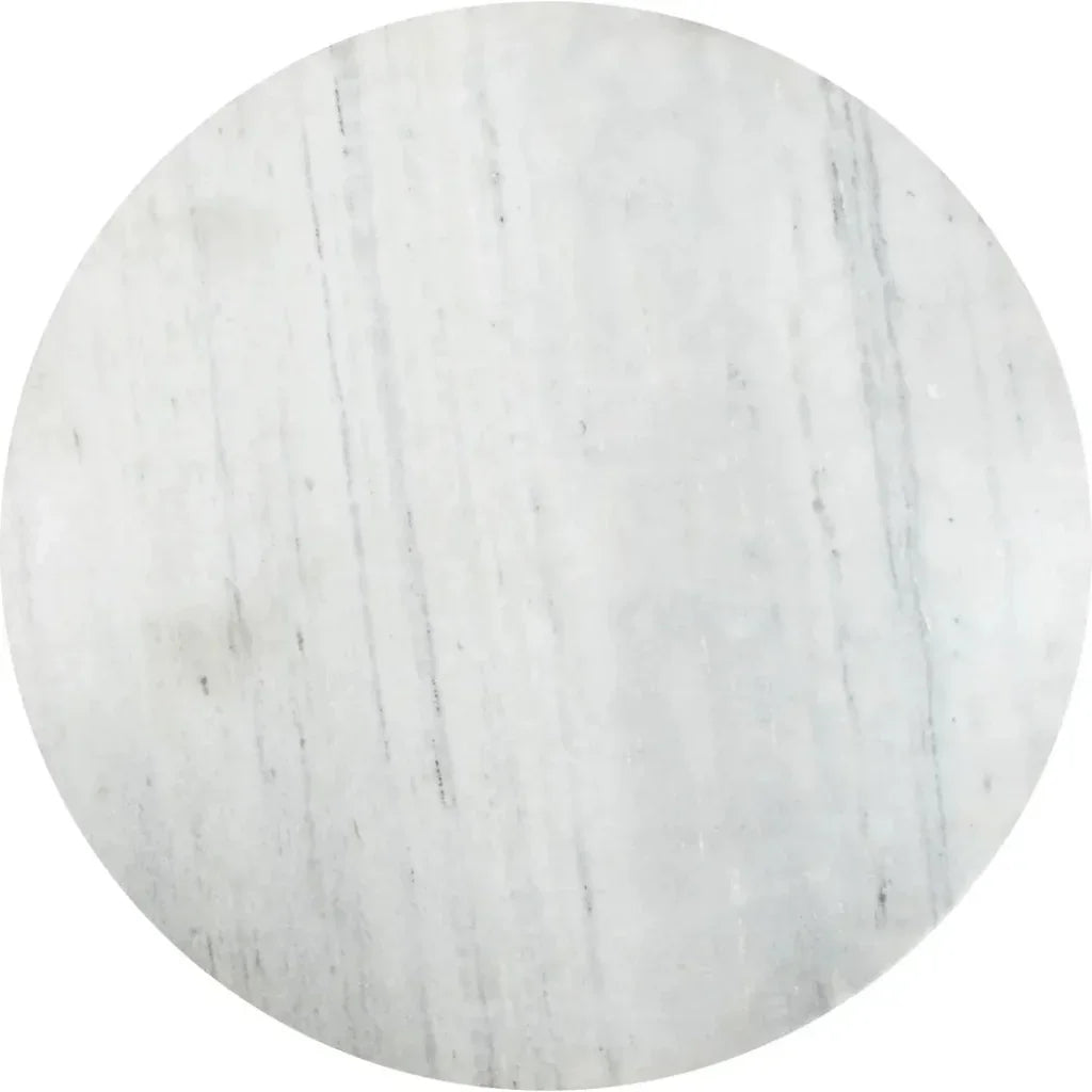 Fullerton Dining Table White & Gold-Dining Tables-Zuo Modern-LOOMLAN