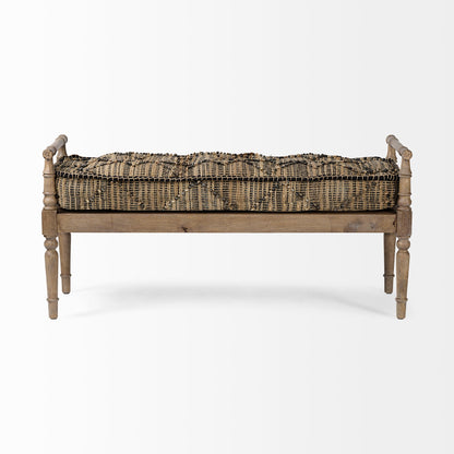 Fullerton Jute Patterned Top Bedroom Bench