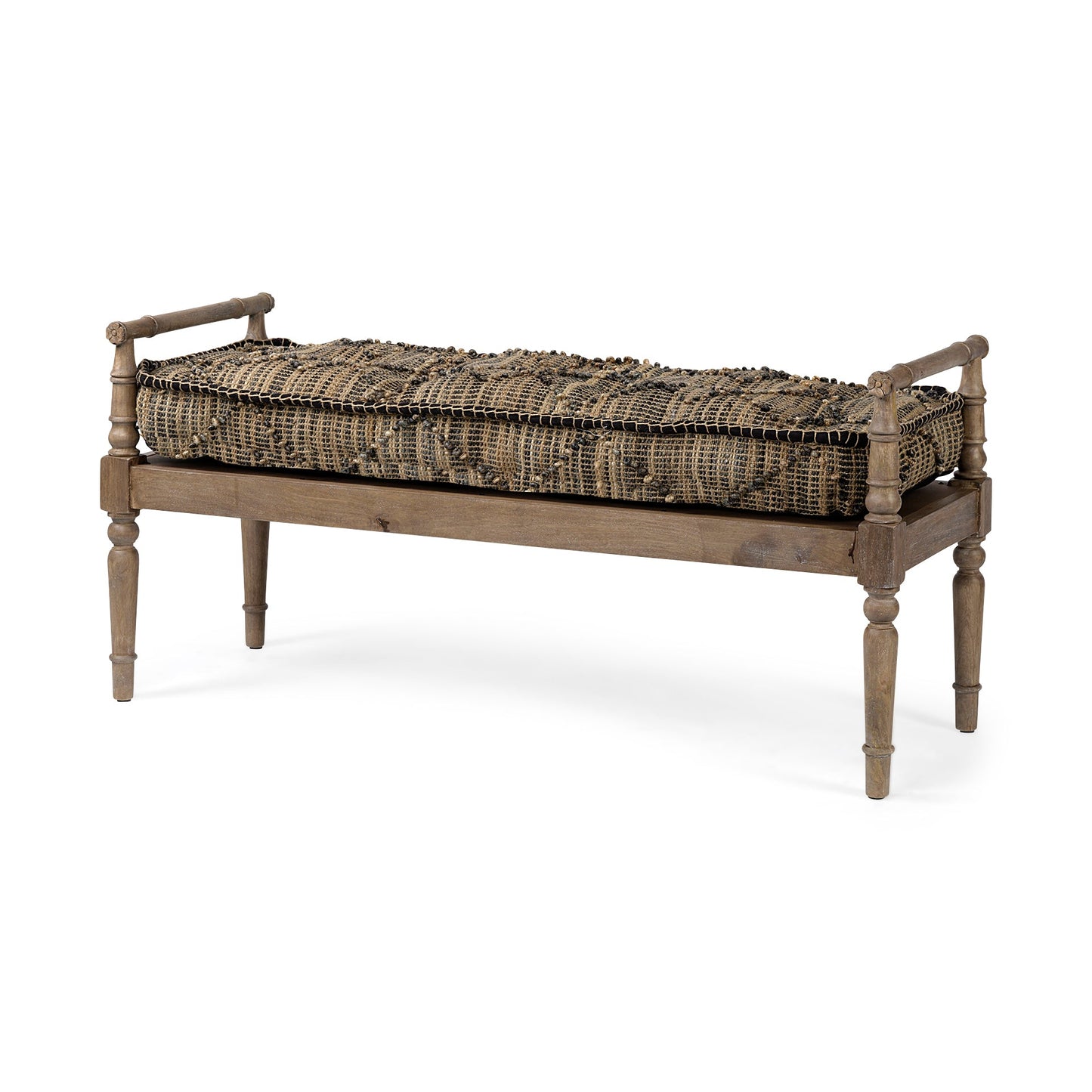 Fullerton Jute Patterned Top Bedroom Bench