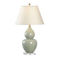 Fulton Green Double Gourd Design Vase Table Lamp - LOOMLAN - Chelsea House - Table Lamps